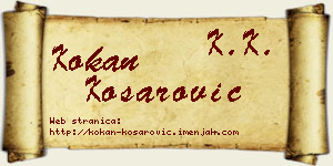 Kokan Košarović vizit kartica